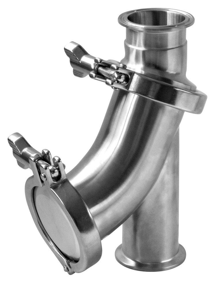 2-1/2 in. 316 Stainless Steel Tri-Clamp PTFE Ball Check Valve 