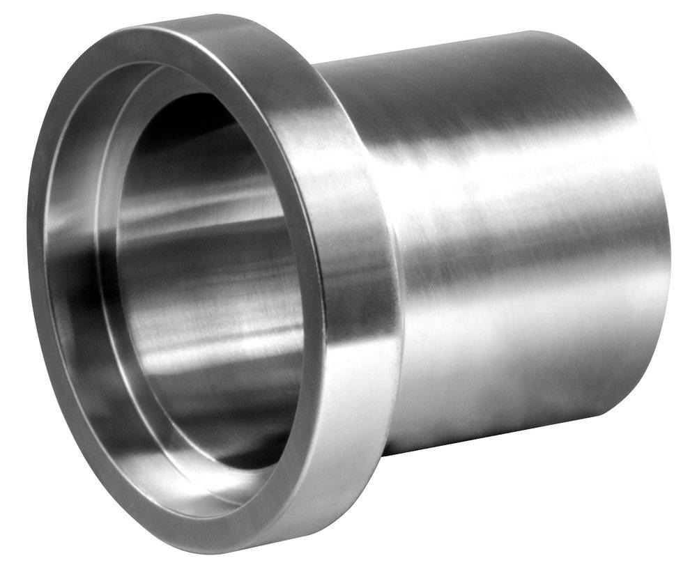 Sanitary 4 in. 304 Stainless Steel Female I-Line End x Long Butt Weld Ferrule 