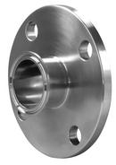 Sanitary 6 in. 316L Stainless Steel Clamp x Flanged Adapter 