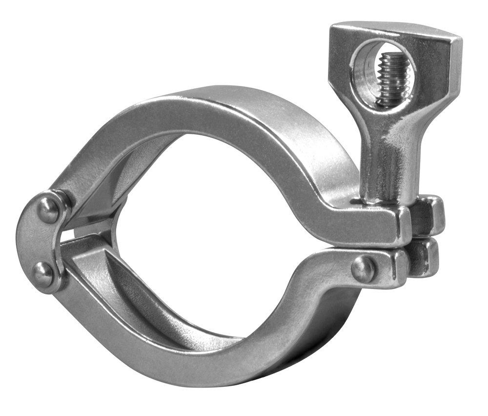 Sanitary 2 in. 304 Stainless Steel Swivel Joint Clamp Assembly 