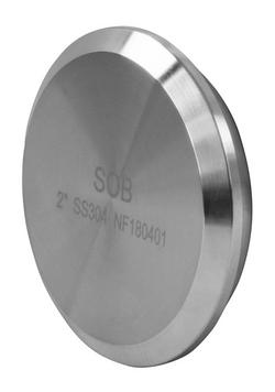 Sanitary 1-1/2 in 304 Stainless Steel Male I-Line Solid End Cap