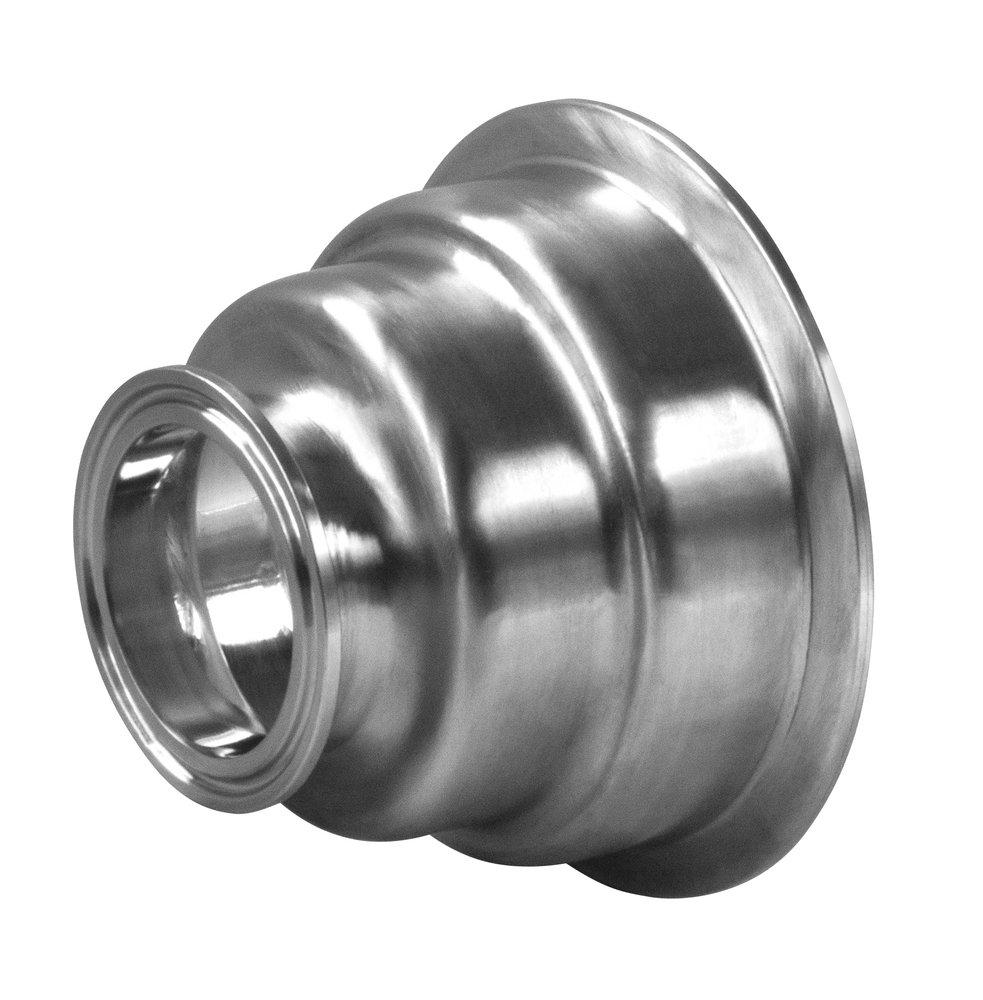 2-1/2 in. 316 Stainless Steel Clamp End Narrow Strainer Outlet 