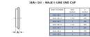 Steel & O&rsquo;Brien Sanitary 304 Stainless Steel Male I-Line Solid End Cap 