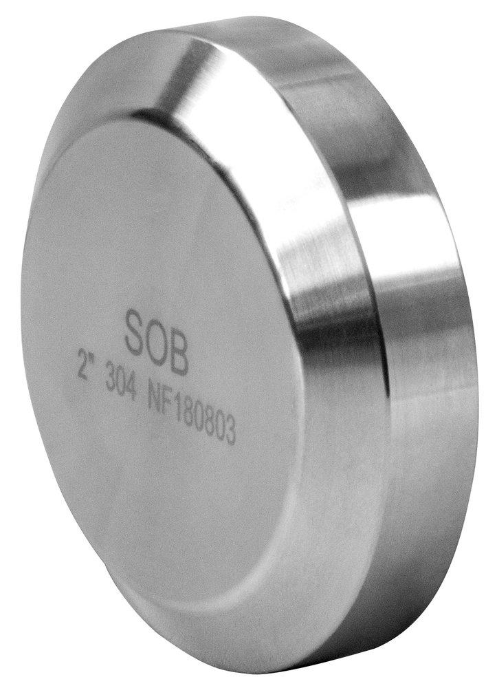 Steel & O&rsquo;Brien Sanitary 304 Stainless Steel Female I-Line Solid End Cap 