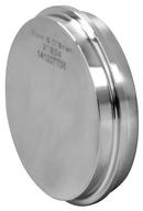 Sanitary 1-1/2 in 316L Stainless Steel Solid End Cap 