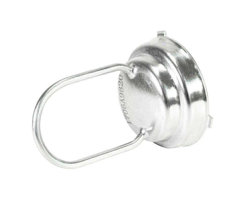 1 - 2 in. 316 Stainless Steel Narrow Strainer Distributor Cap w/Handle 