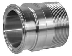 Sanitary 1 x 1 in. 304 Stainless Steel Tri-Clamp x MPT Adapter