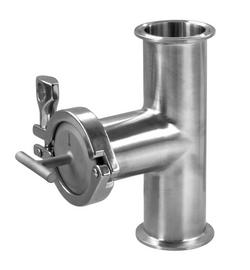 3 in. 316 Stainless Steel Clamp 1/4 in. Perforated Tee Strainer