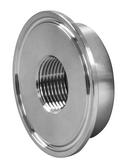 Sanitary 1 - 1-1/2 x 3/8 in. 304 Stainless Steel Tri-Clamp x FPT Thermometer Cap 