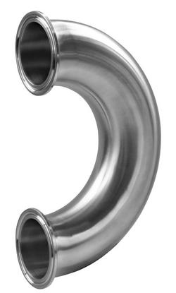 Sanitary 1-1/2 in. 316L Stainless Steel Clamp Bend