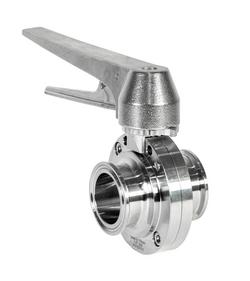 2 in. 316L Stainless Steel EPDM Clamp Butterfly Valve - Metal Trigger Handle