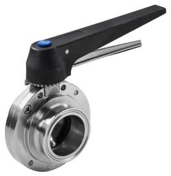 1-1/2 in. 316L Stainless Steel Silicone Clamp Butterfly Valve - Trigger Handle