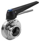 3 in. 304 Stainless Steel EPDM Clamp Butterfly Valve - Trigger Handle 
