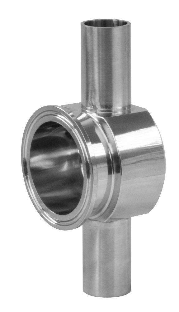 1/2 x 1-1/2 in. 316L Stainless Steel BPE Clamp Outlet Instrument Tee 