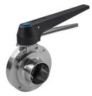 3 in. 304 Stainless Steel EPDM Butt Weld Butterfly Valve - Trigger Handle