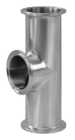1 in. 316L Stainless Steel BPE Short Outlet Clamp End Tee