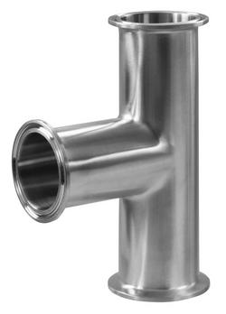 Sanitary 1 in. 316L Stainless Steel Tri-Clamp End Tee