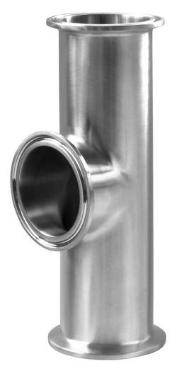 Sanitary 2 in. 316L Stainless Steel Clamp Short Tee