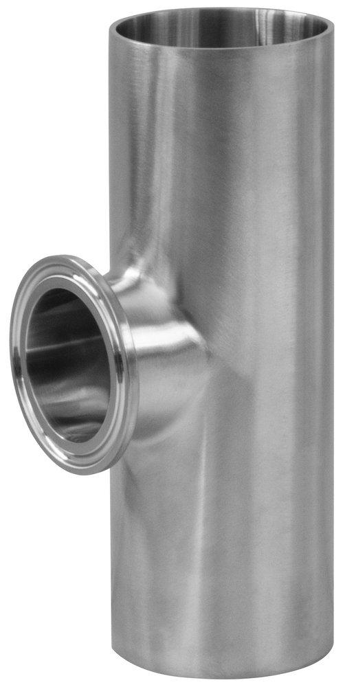 2 x 3/4 in. 316L Stainless Steel BPE Short Clamp Outlet x Weld Tee 