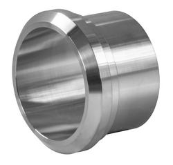 Sanitary 1-1/2 in. 304 Stainless Steel Plain Bevel Seat x Medium Weld End Ferrule