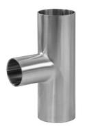 2 x 1 in. 316L Stainless Steel BPE Weld End Long Tee 