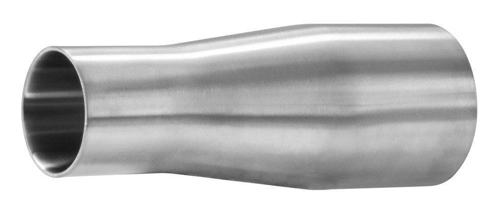 2-1/2 x 2 in. 316L Stainless Steel BPE Weld End Long Concentric Reducer 