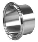 Sanitary 1-1/2 in. 316L Stainless Steel Tri-Clamp End x Medium Weld Ferrule