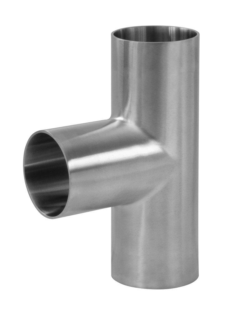 1 in. 316L Stainless Steel BPE Weld End Tee 
