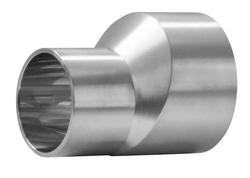 1-1/2 x 1 in. 316L Stainless Steel BPE Weld End Short Eccentric Reducer
