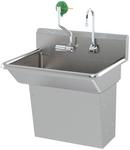 MODEL 7660 WALL-MOUNTED, BARRIER-FREE MOTION-ACTIVATED, STAINLESS-STEEL HAND WASH SINK WITH AXION MSR EYE/FACE WASH. 