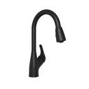 Single Handle Pull Down Kitchen Faucet in Matte Black