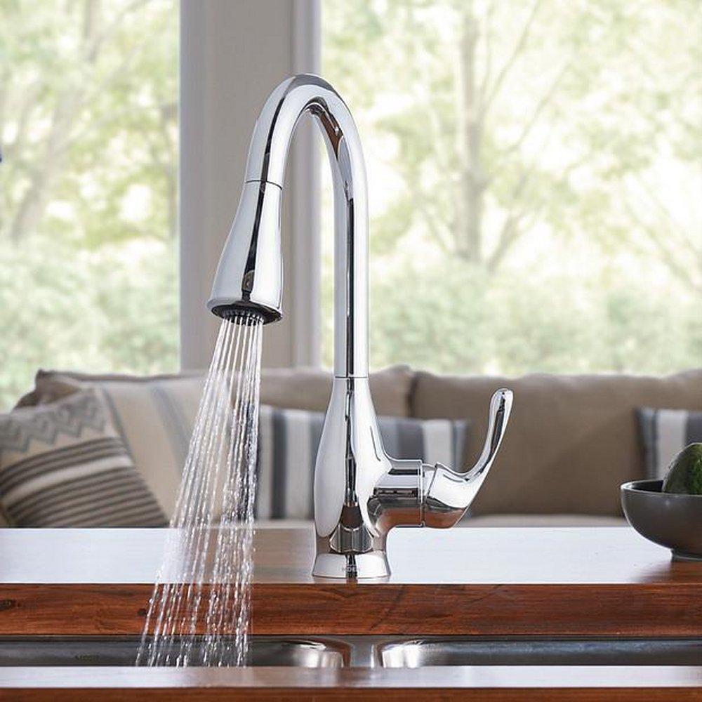 Moen Chrome Single Handle Pull Down Kitchen Faucet 