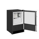 Edgestar Stainless Steel Built-in Crescent Ice Maker in Stainless Steel/Black 