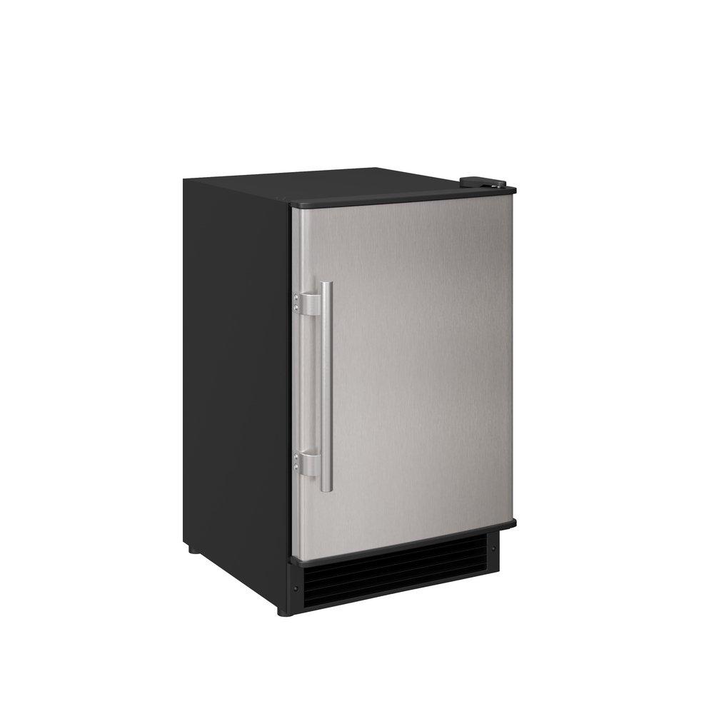 Edgestar Stainless Steel Built-in Crescent Ice Maker in Stainless Steel/Black 