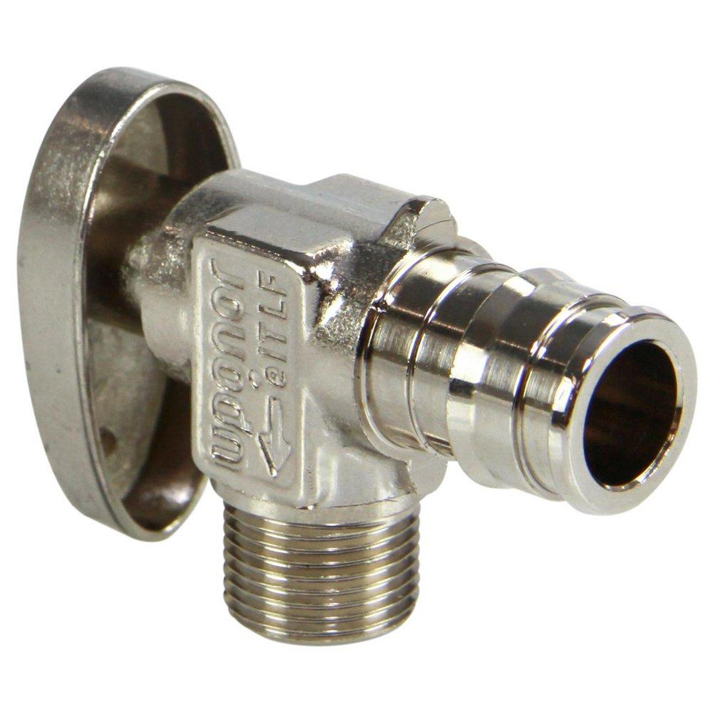 PROPEX LF BRASS ANGLE STOP VALVE 1/2 PEX X 3/8 OD COMP 