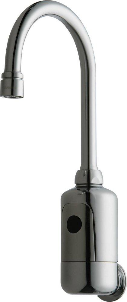 Chicago Faucets Chrome Plated No Handle Deck and Wall Mount Sensor Faucet 