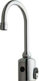 Chicago Faucets Chrome Plated No Handle Deck Mount Sensor Faucet 