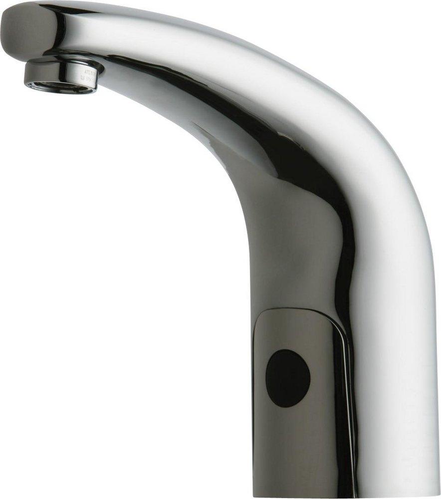 Chicago Faucets Chrome Plated No Handle Deck Mount Sensor Faucet 