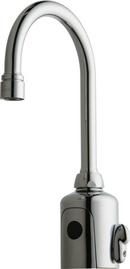 Chicago Faucets Chrome Plated No Handle Deck Mount Sensor Faucet 