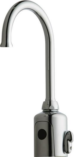 Sensor Faucet with Swing Gooseneck Spout in Polished Chrome