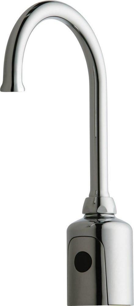 Chicago Faucets Chrome Plated No Handle Deck Mount Sensor Faucet 