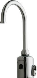 Chicago Faucets Polished Chrome No Handle Deck Mount Sensor Faucet 