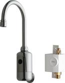 Chicago Faucets Chrome Plated No Handle Deck Mount Sensor Faucet