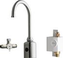Chicago Faucets Chrome Plated No Handle Deck Mount Sensor Faucet 