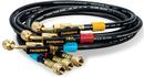 1/4 in Ball Valves Refrigerant Hose Set - 3 Pack