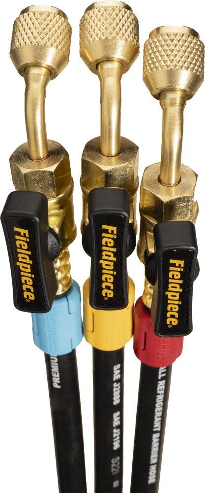 1/4 in Ball Valves Refrigerant Hose Set - 3 Pack 
