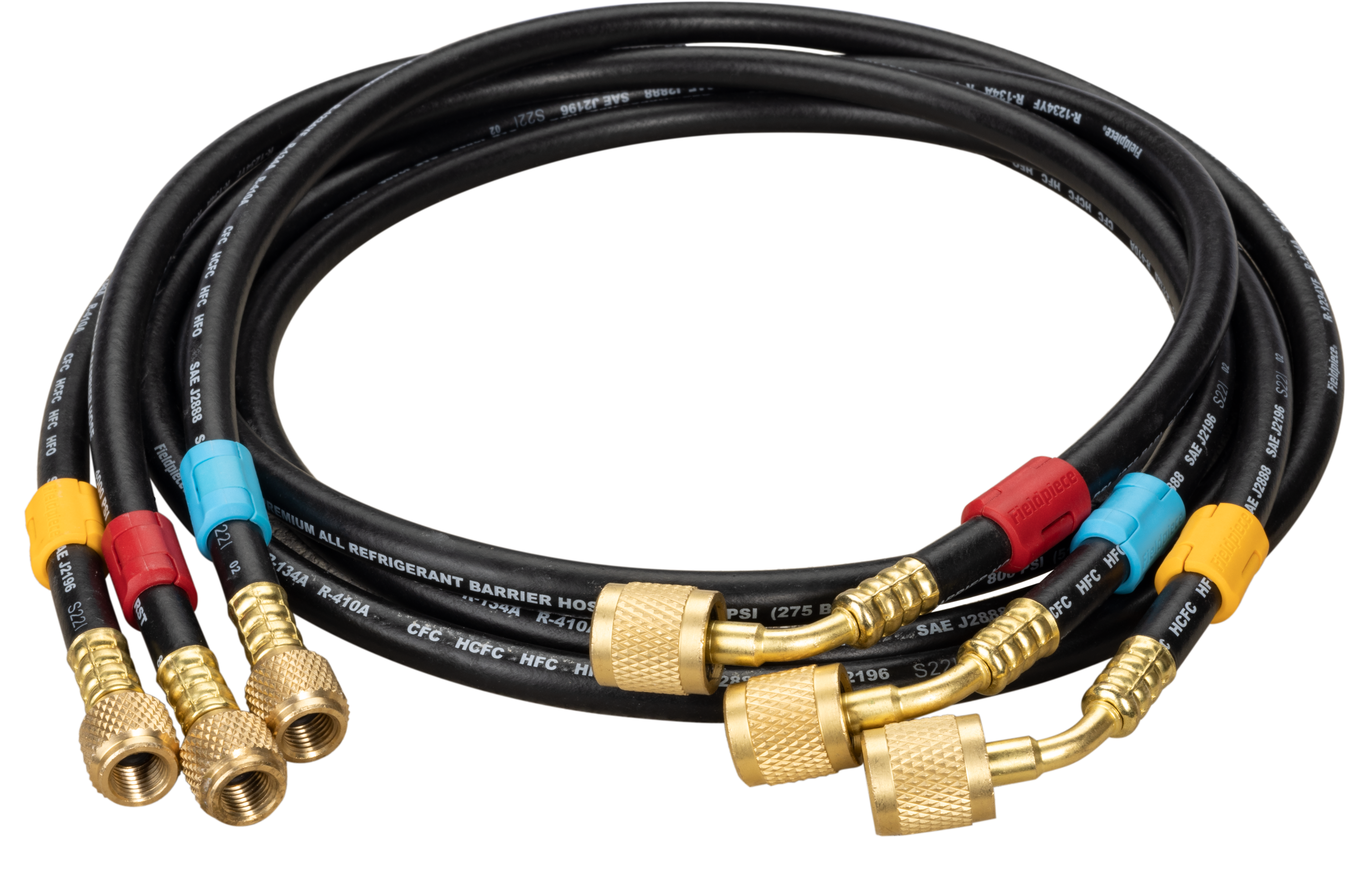 1/4 in Low Loss Valves Hose Set - 3 Pack 