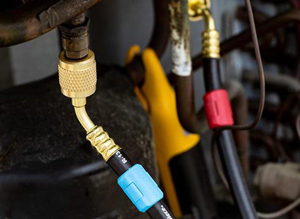 LOW LOSS REFRIGERANT HOSE SET (3)-1/4 5 FT BLACK W/ TAG 