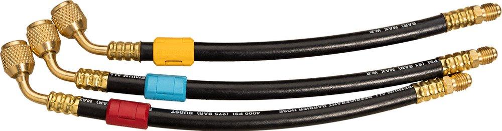 REFRIGERANT HOSE EXTENSION SET (3)-1/4 8 FT BLACK W/ TAG 
