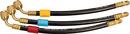 1/4 in Open Valves Hose Extension Set - 3 Pack